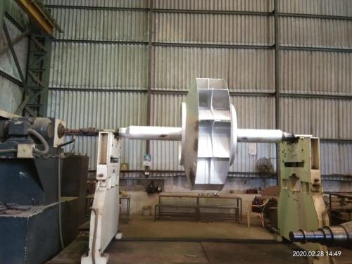 Heavy-duty centrifugal fan for high-pressure ventilation in steel manufacturing from hitecfan.com